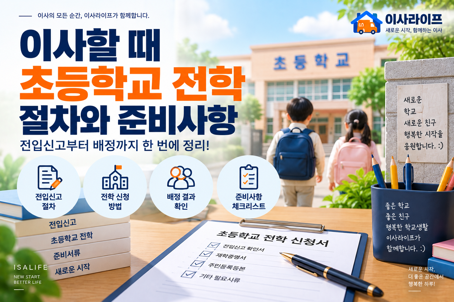 이사할 때 초등학교 전학 절차와 전입신고·학교 배정 준비사항