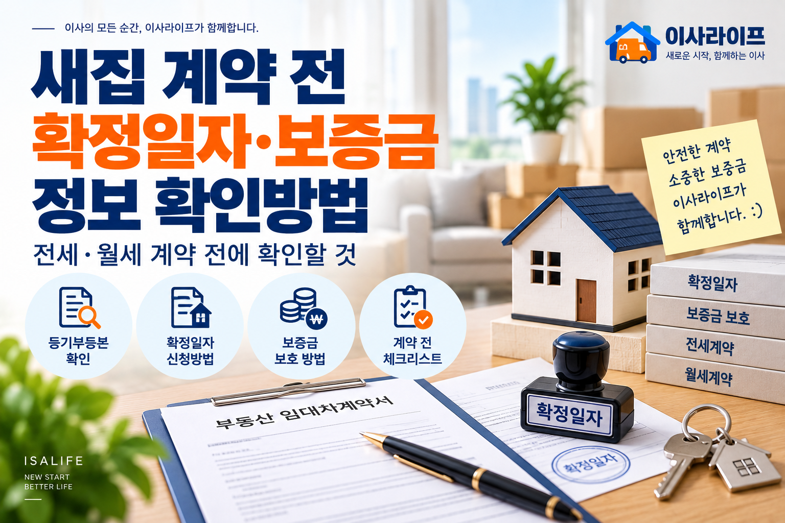 새집 계약 전 확정일자와 전세·월세 보증금 정보 확인방법
